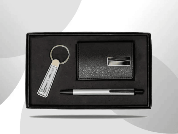 Pokisma Gift set With Leatherette Card case, Prisma pen, & keychain